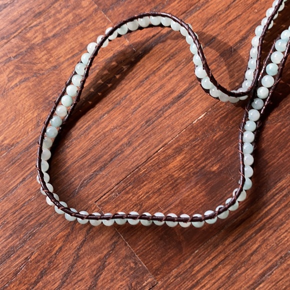 Leather bead wrap bracelet - Picture 3 of 3